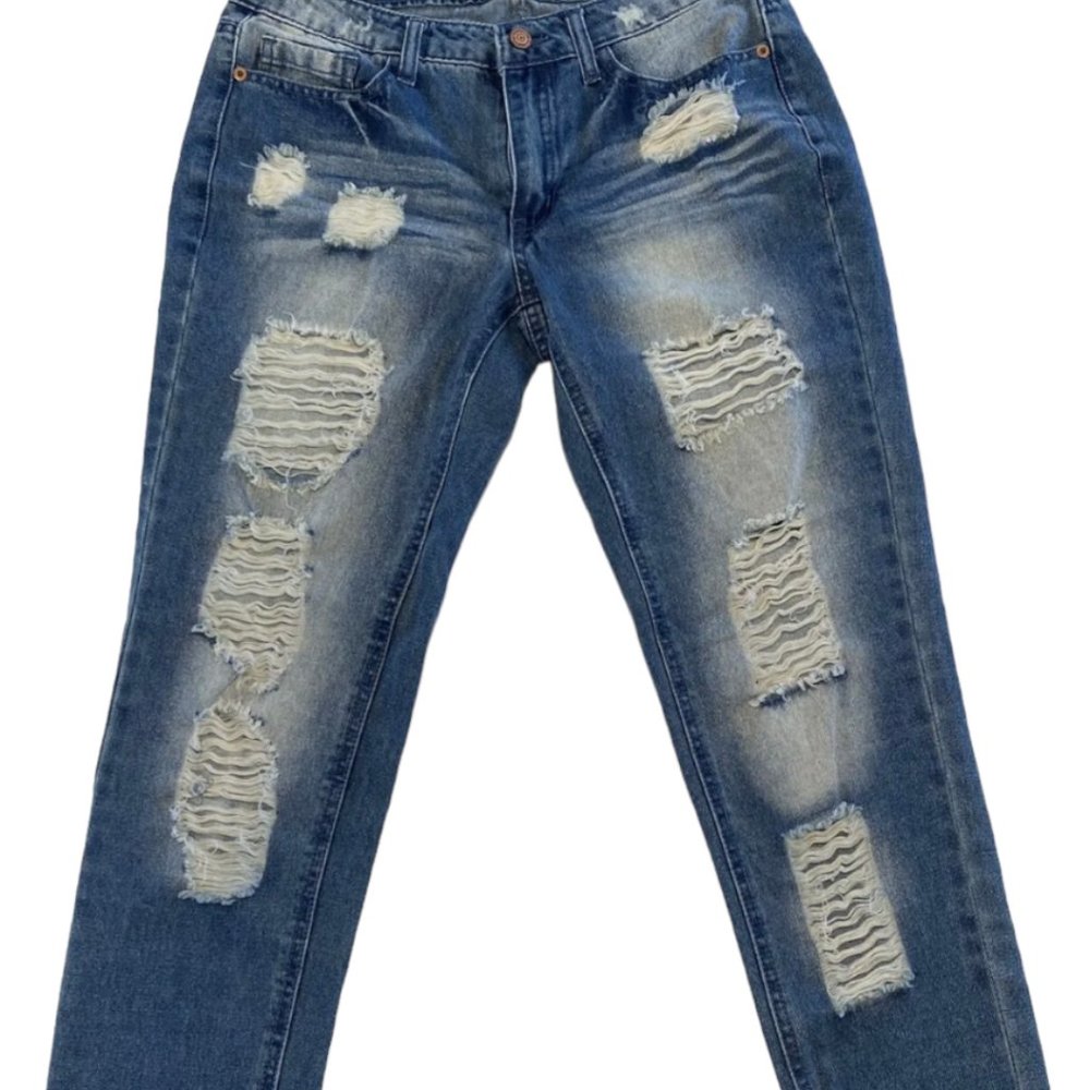 Hollywood & Vine Slim Boyfriend Blue Jeans  Size: 7